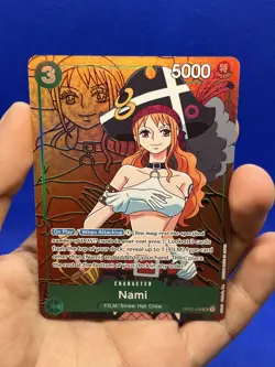One Piece Paramount War Nami OP02-036 Parallel Alternate Alt Art NM - Image 2