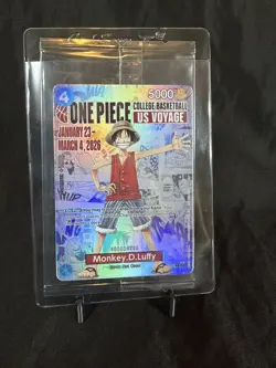 Monkey D. Luffy One Piece US Voyage College Basketball Promo P-055 Card TCG - Image 1