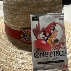 (1) One Piece x Round1 Promo Pack USA English Sealed FAST SHIP IN HAND EXCLUSIVE - Image 2