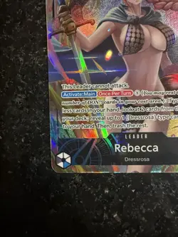 Bandai Rebecca Leader OP04-039 Kingdoms of Intrigue Foil Alt Art ENG - Image 4