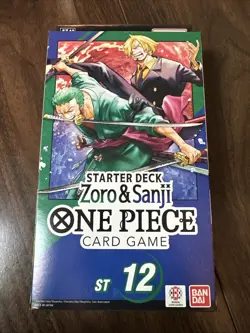 One Piece TCG Zoro & Sanji Starter Deck ST-12 English (SEALED) In Hand Fast Ship - Image 1