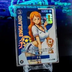 Nami England Waifu Trading Card One Piece Custom Holo Foil 2026 FIFA WC - Image 2