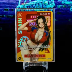 Boa Hancock Spain Waifu Trading Card One Piece Custom Holo Foil 2026 FIFA WC - Image 1