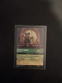 FOIL Disney Lorcana - Mickey Mouse Artful Rogue - 88/204 - Super Rare FOIL - Image 1