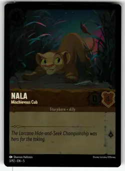Nala - Mischievous Cub (Cold Foil) 3 Promo Disney Lorcana Near Mint - Image 1