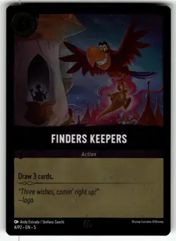 Finders Keepers (Cold Foil) 4 Promo Disney Lorcana Near Mint - Image 1