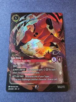 Disney Lorcana Wilds Unknown Mr Incredible Super Strong Enchanted 234/204 - Image 1