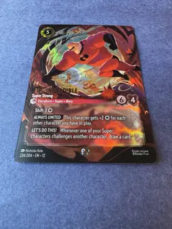 Disney Lorcana Wilds Unknown Mr Incredible Super Strong Enchanted 234/204 - Image 2