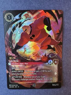 Disney Lorcana Wilds Unknown Mr Incredible Super Strong Enchanted 234/204 - Image 3