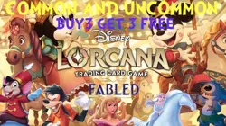 Disney Lorcana Fabled Singles – Choose Card - COMMON - UNCOMMON NON FOIL - Image 1