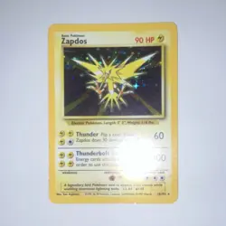 Wizards of the Coast Zapdos 016/102 Base Set Holo Rare Pokemon TCG EN 1999 HP90 - Image 1