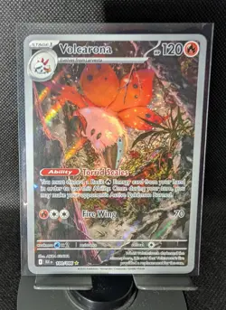 Volcarona Illustration Rare Pokemon Card 100/086 NM Condition Black Bolt - Image 1