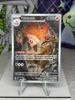 Pokemon TCG Volcarona Black Bolt Illustration Rare Card 100/086 NM/M Condition - Image 1