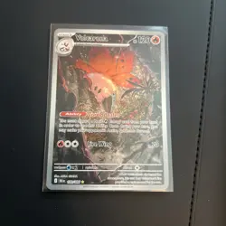 Pokemon TCG Volcarona 100/086 Black Bolt Illustration Rare - NM - Image 1
