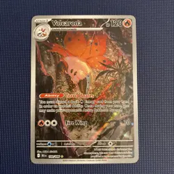 Volcarona 100/086 Illustration Rare Pokemon Sv: Black Bolt English NM - Image 1