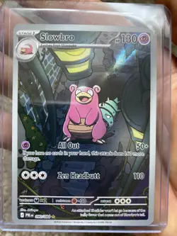 Pokemon TCG Slowbro 090/084 Me05 IR* Pitch Black Holo - Image 1