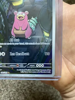Pokemon TCG Slowbro 090/084 Me05 IR* Pitch Black Holo - Image 5