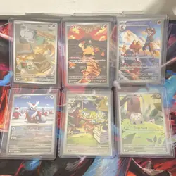 Pokemon TCG SV08 Surging Sparks Japanese Illustration Rare Foil Card Lot (6) - Image 2