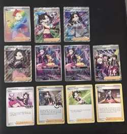 Pokemon Tcg Marnie Mix Lot Various Sets Holo, Rainbow, English Japanese + Bonus - Image 1