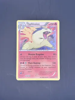 Pokemon TCG Typhlosion 20/162 XY - BREAKthrough Holo Rare Card MP See Pics - Image 3