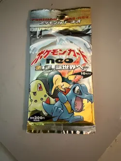 Pokemon TCG Neo Genesis Japanese Booster Pack 10 Cards 1999 - Image 1