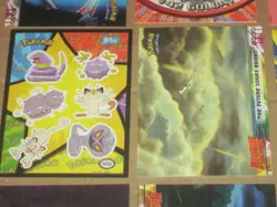 12 Topps 1999 Pokemon trading cards 2 holograph, 1 Sticker, Puzzle, Base Set - Image 4