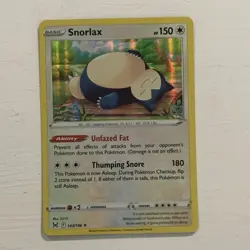 Pokemon Snorlax Swsh11 Lost Origin Holo Rare Basic 150 HP 143/196 Card - Image 1