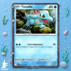 Totodile 41/217 Reverse Holo Ascended Heroes Italian Pokemon TCG Card - Image 1