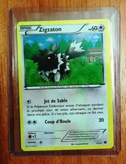 Zigzaton / Zigzagoon 11/12 McDonald's FRENCH CARD 2015 Happy Meal Promo Pokemon - Image 1