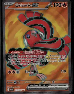 Oricorio ex Ultra Rare ME02: Phantasmal Flames 110/094 Fire Holo Pokemon Card - Image 1