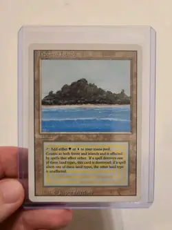 MTG 1994 Tropical Island Dual Land Vintage Revised LP Rare Card Reserved List - Image 3