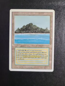 MTG 1994 Tropical Island Dual Land Vintage Revised LP Rare Card Reserved List - Image 4