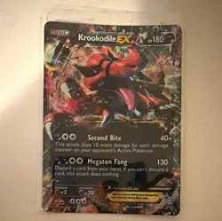 Pokemon TCG Krookodile EX XY25 XY Promo Holo 180 HP English Card - Image 1