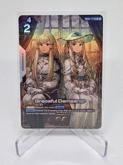 Gundam Card Game Graceful Demeanor GD04-117 R+ English - Image 1