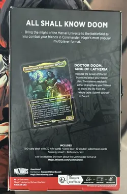 SEALED Doom Prevails, Magic the Gathering Marvel Superheroes, Commander Deck MTG - Image 2