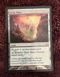 MTG Magic The Gathering Foil Strip Mine *NP - Image 1
