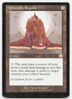 General's Regalia 295 Rare Mercadian Masques Magic: The Gathering Lightly Played - Image 1