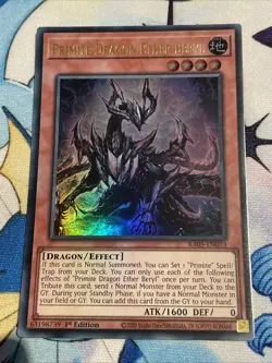 Yu-Gi-Oh! TCG Primite Dragon Ether Beryl RA05-EN033 Ultra Rare NM/M - Image 1