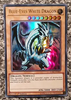 Yugioh LCKC-EN001 Blue-Eyes White Dragon Ultra Rare 1st Edition (Version 1) MINT - Image 1
