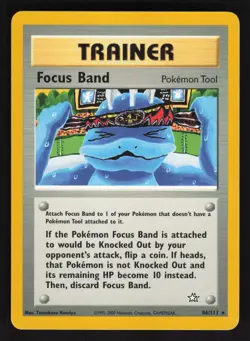 Focus Band #086/111 Neo Genesis Pokemon Card - Image 1