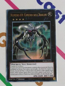 NUMERO 69 CIMIERO DELL' ARALDO Ultra Rara ITA BLMM-IT153 YU-GI-OH Mint - Image 1