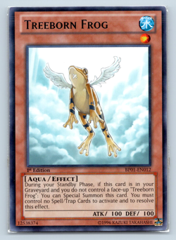 Treeborn Frog BP01-EN012 Rare 1st Edition Yugioh - Image 1