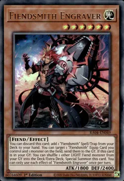 Fiendsmith Engraver - Ultra Rare 1st Edition RA04-EN049 - NM - YuGiOh - Image 1