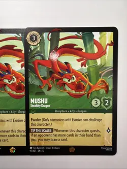 Mushu Stealthy Dragon 97/207 Legendary X4 Disney Lorcana Attack of the Vine! Set - Image 3