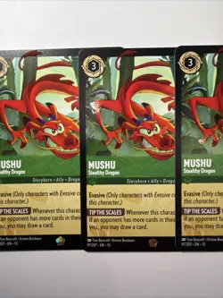 Mushu Stealthy Dragon 97/207 Legendary X4 Disney Lorcana Attack of the Vine! Set - Image 4