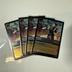 DISNEY SPRINGS EXCLUSIVE - Mulan - Disguised Soldier Lorcana PROMO 38/P3 PLAYSET - Image 1