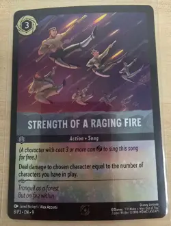 Strength of a Raging Fire Foil Promo 8/P3 Disney Lorcana English Near Mint - Image 3