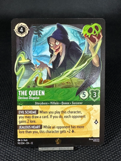 Disney Lorcana Wilds Unknown The Queen-Devious Disguise Legendary 90/204 NM - Image 1