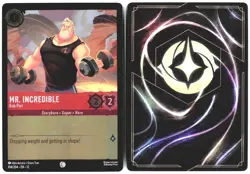 Disney Lorcana TCG Mr. Incredible Bob Parr 104/204 Foil Wilds Unknown - Image 3