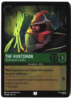 Disney Lorcana TCG The Huntsman On The Queen's Orders 94/204 Foil Wilds Unknown - Image 1